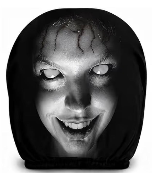Spooky headrest cover