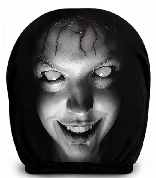 Spooky headrest cover